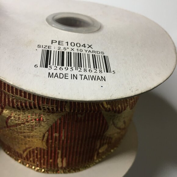 5 Rolls Wired Christmas Ribbon - Picture 7 of 13